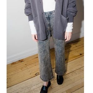 Rachel Comey MULLINS Pant Sz 8 Peach Acid Wash Denim